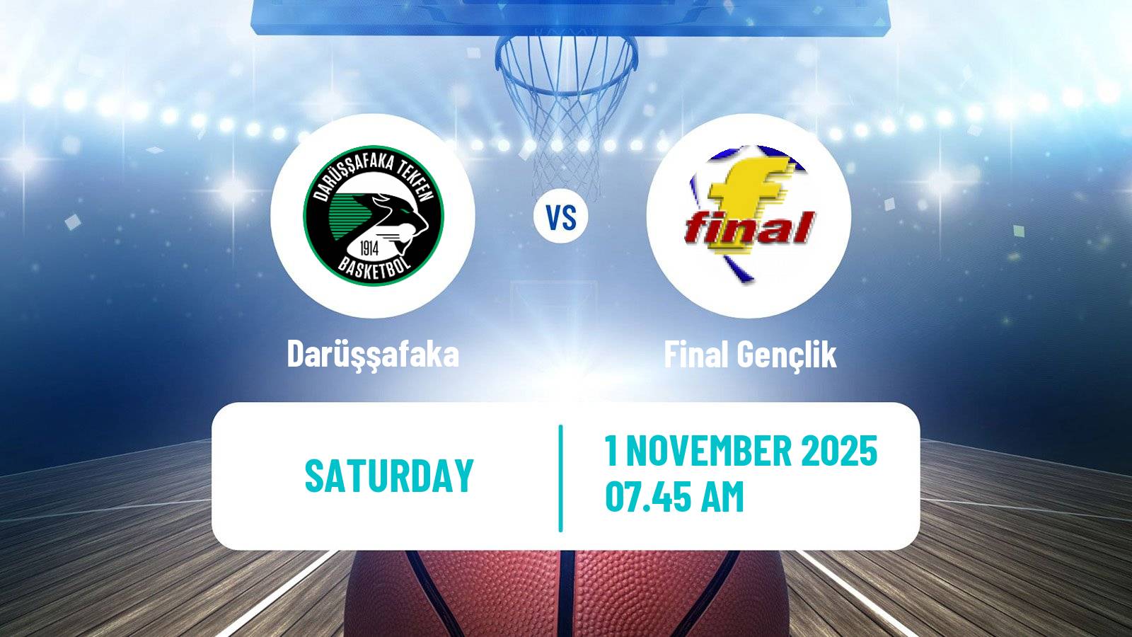 Basketball Turkish TBL Darüşşafaka - Final Gençlik