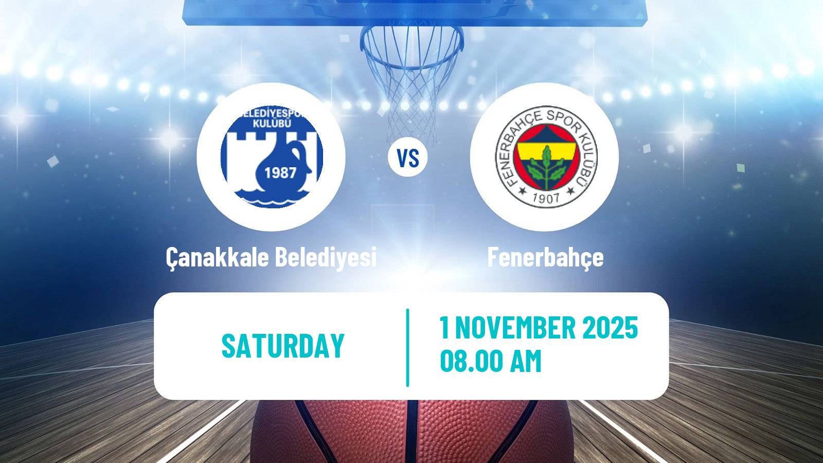 Basketball Turkish Basketball League Women Çanakkale Belediyesi - Fenerbahçe