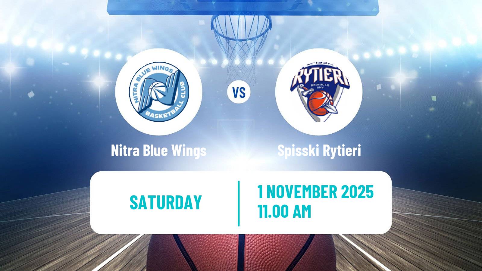 Basketball Slovak Extraliga Basketball Nitra Blue Wings - Spisski Rytieri