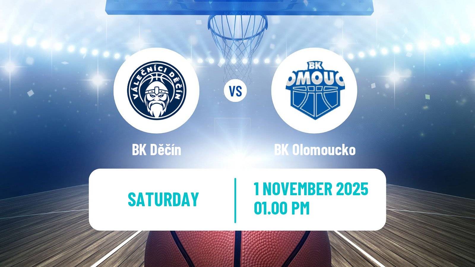 Basketball Czech NBL Děčín - Olomoucko