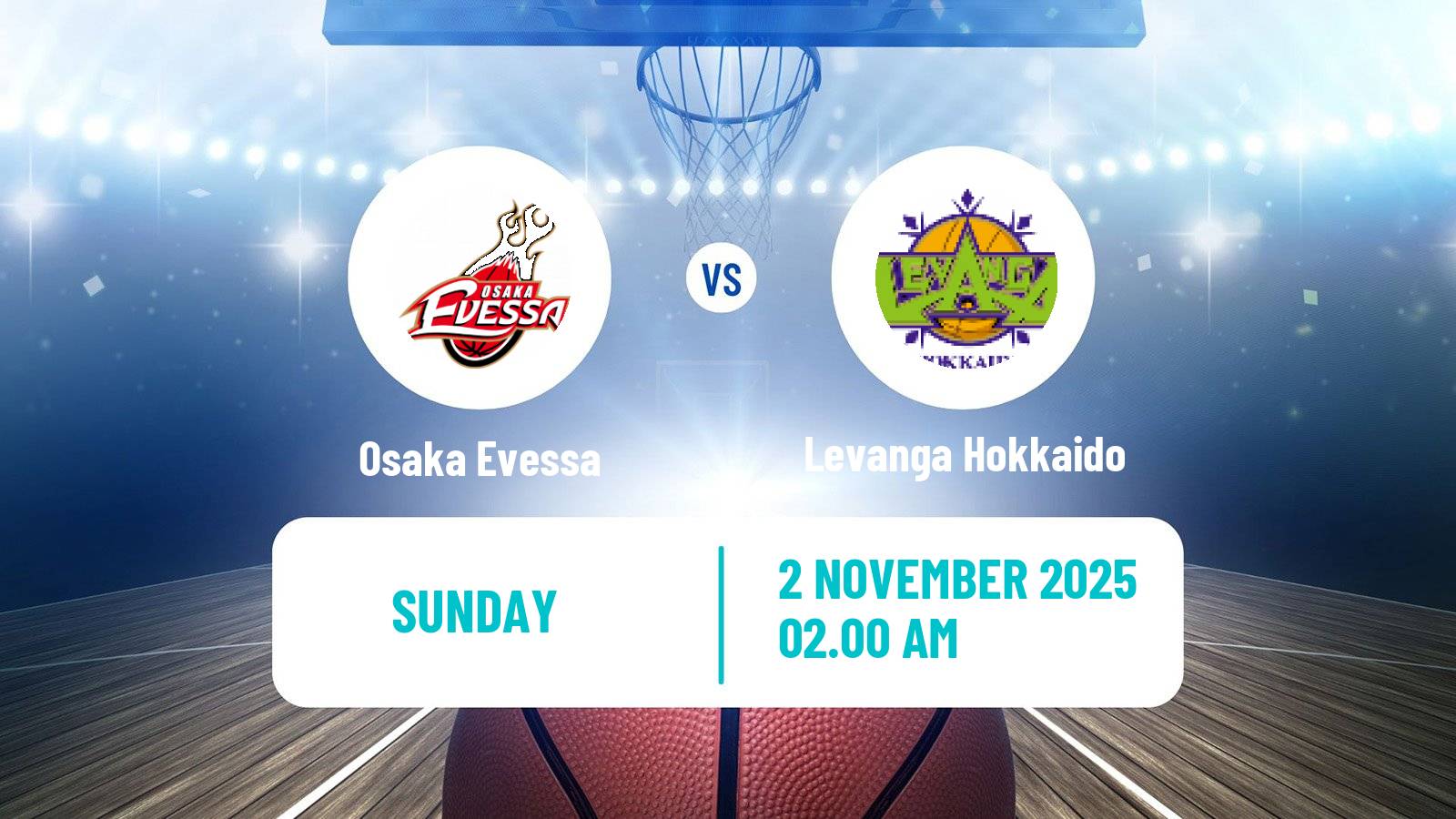 Basketball BJ League Osaka Evessa - Levanga Hokkaido