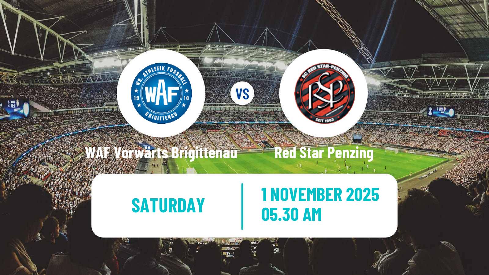 Football Austrian Landesliga Wien WAF Vorwärts Brigittenau - Red Star Penzing