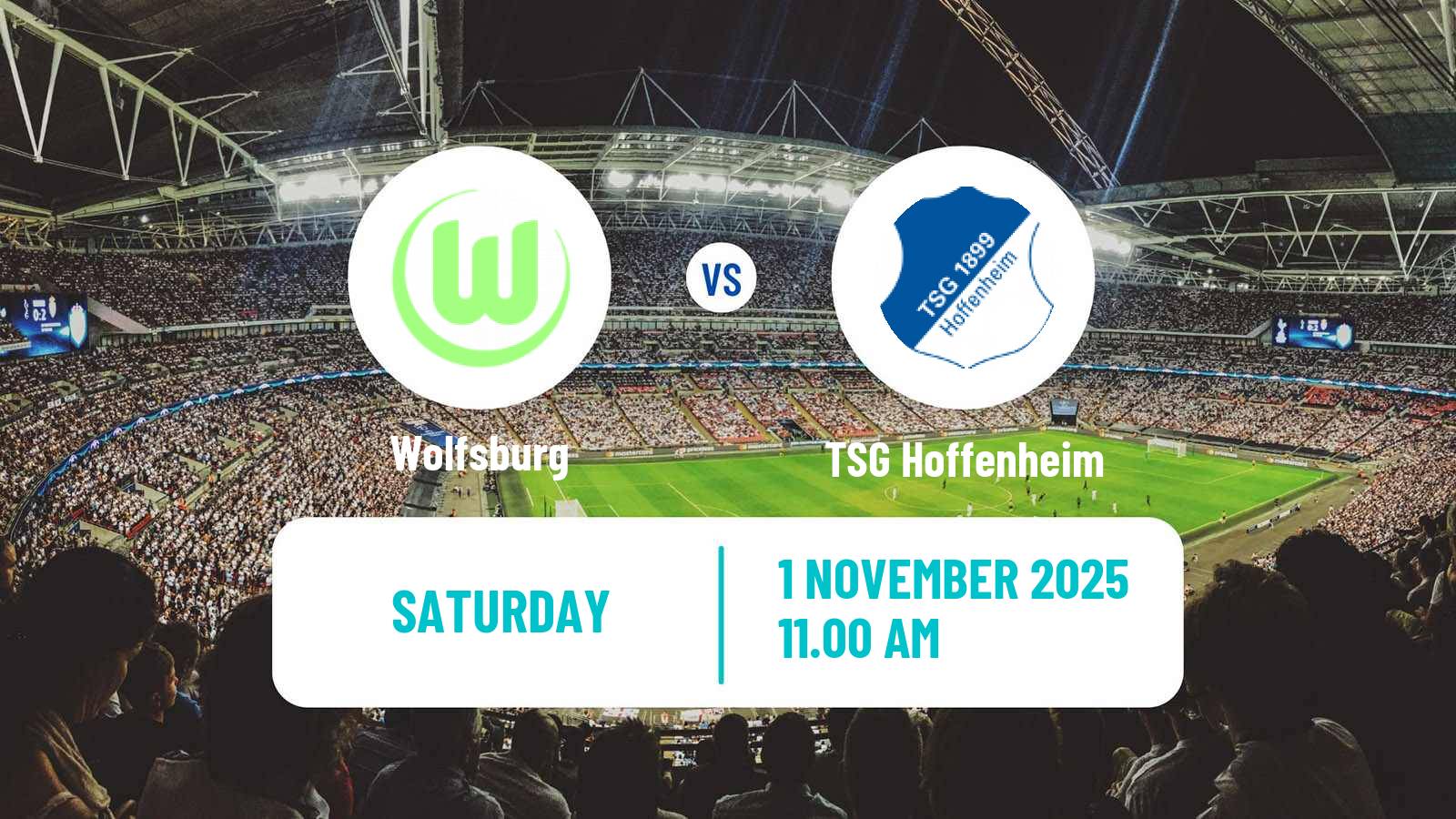 Football German Bundesliga Women Wolfsburg - TSG Hoffenheim