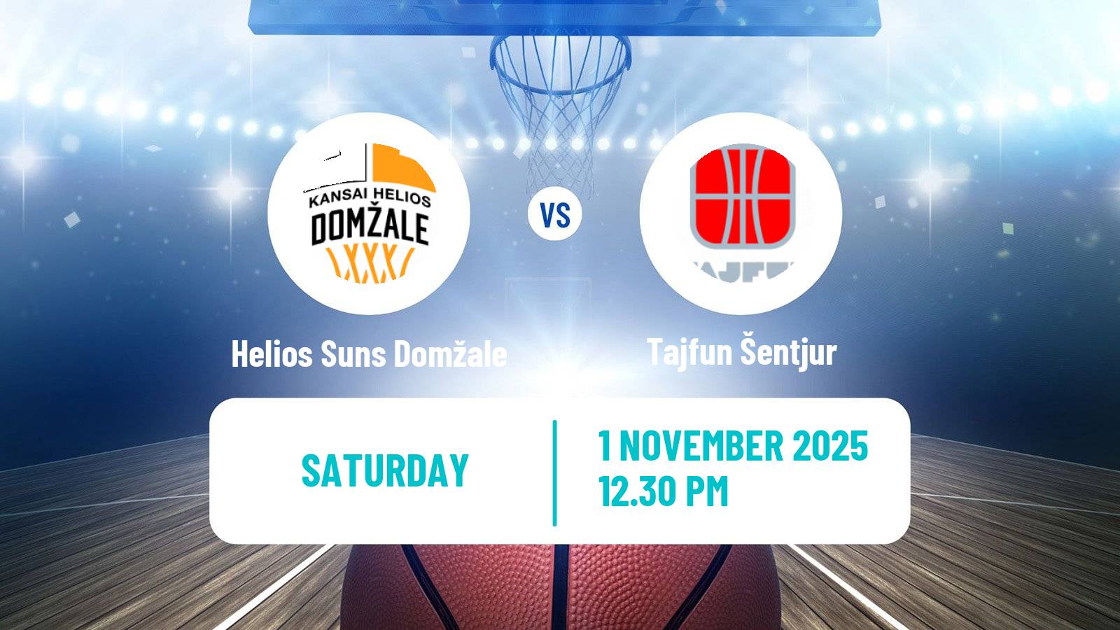 Basketball Slovenian Liga Basketball Helios Suns Domžale - Tajfun Šentjur