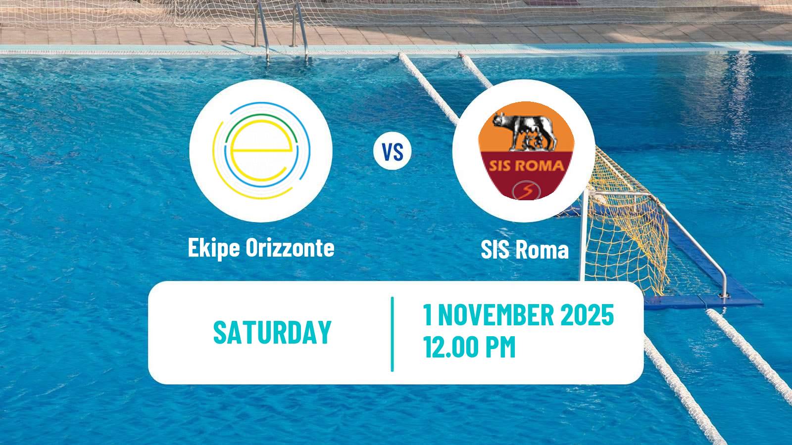 Water polo Italian A1 Water Polo Women Ekipe Orizzonte - SIS Roma