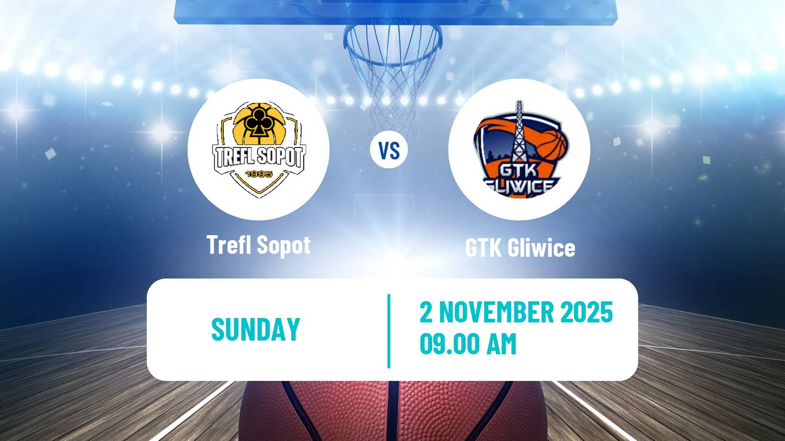 Basketball Polish Basket Liga Trefl Sopot - GTK Gliwice