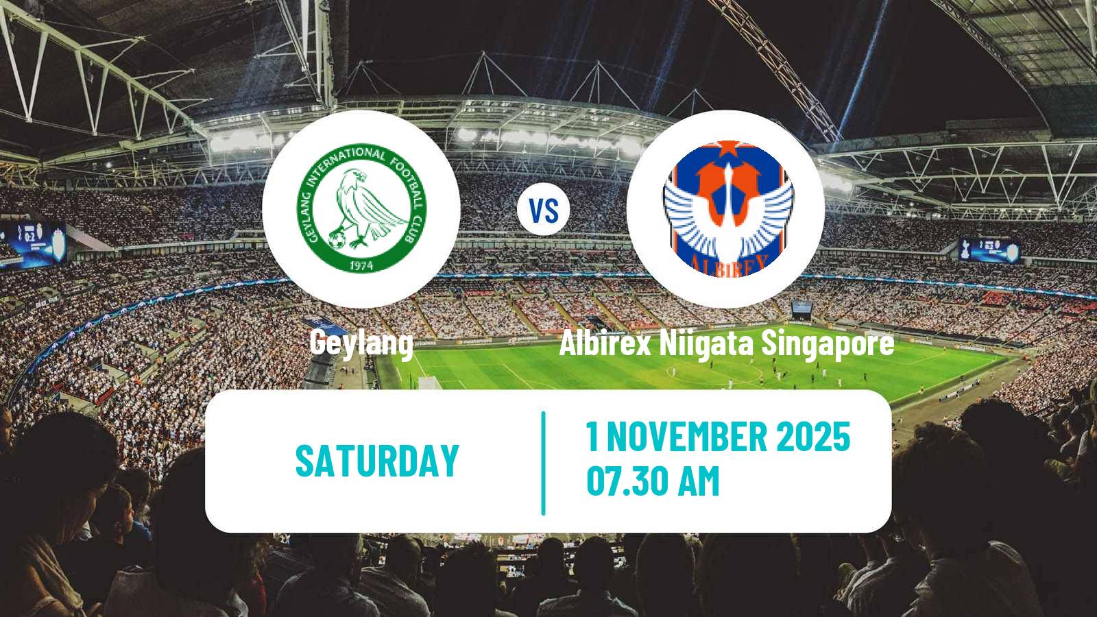 Football Singapore Cup Geylang - Albirex Niigata Singapore