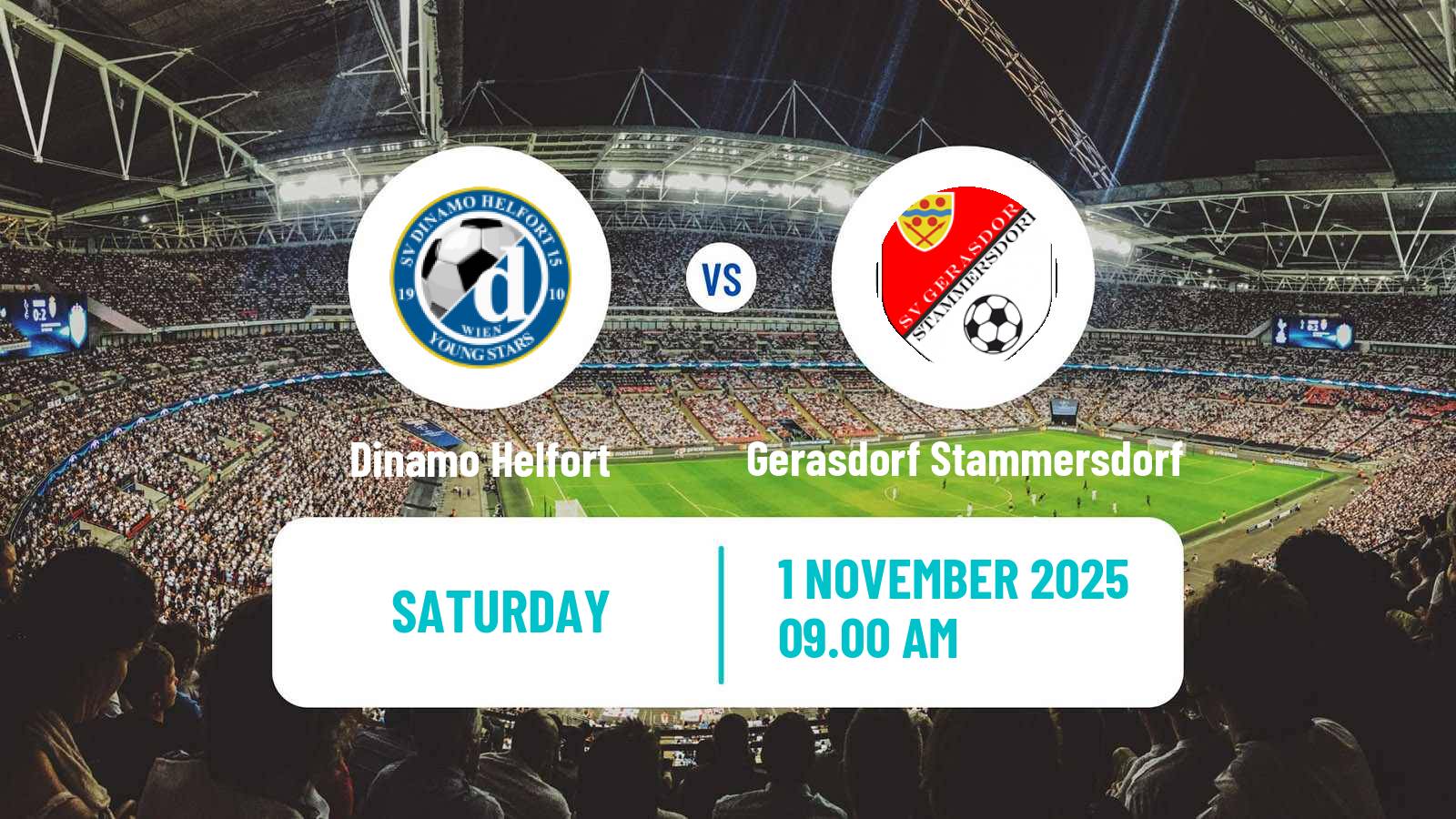 Football Austrian Landesliga Wien Dinamo Helfort - Gerasdorf Stammersdorf