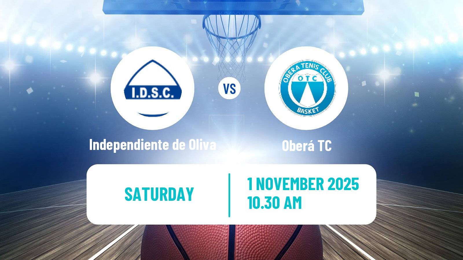 Basketball Argentinian LNB Independiente de Oliva - Oberá TC