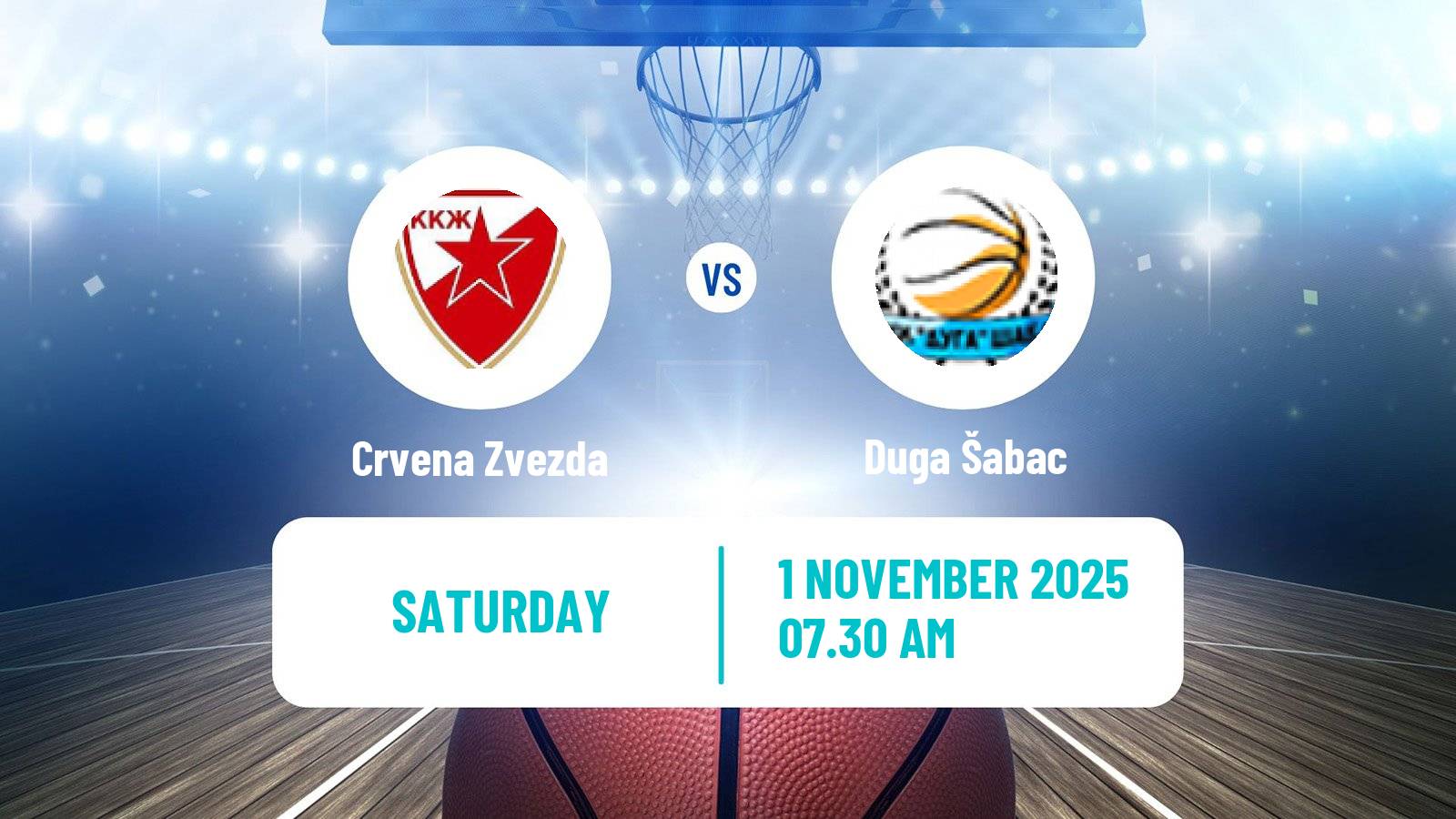 Basketball Serbian 1 ZLS Basketball Women Crvena Zvezda - Duga Šabac