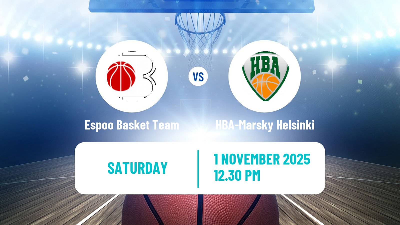 Basketball Finnish Korisliiga Women Espoo Basket Team - HBA-Marsky Helsinki