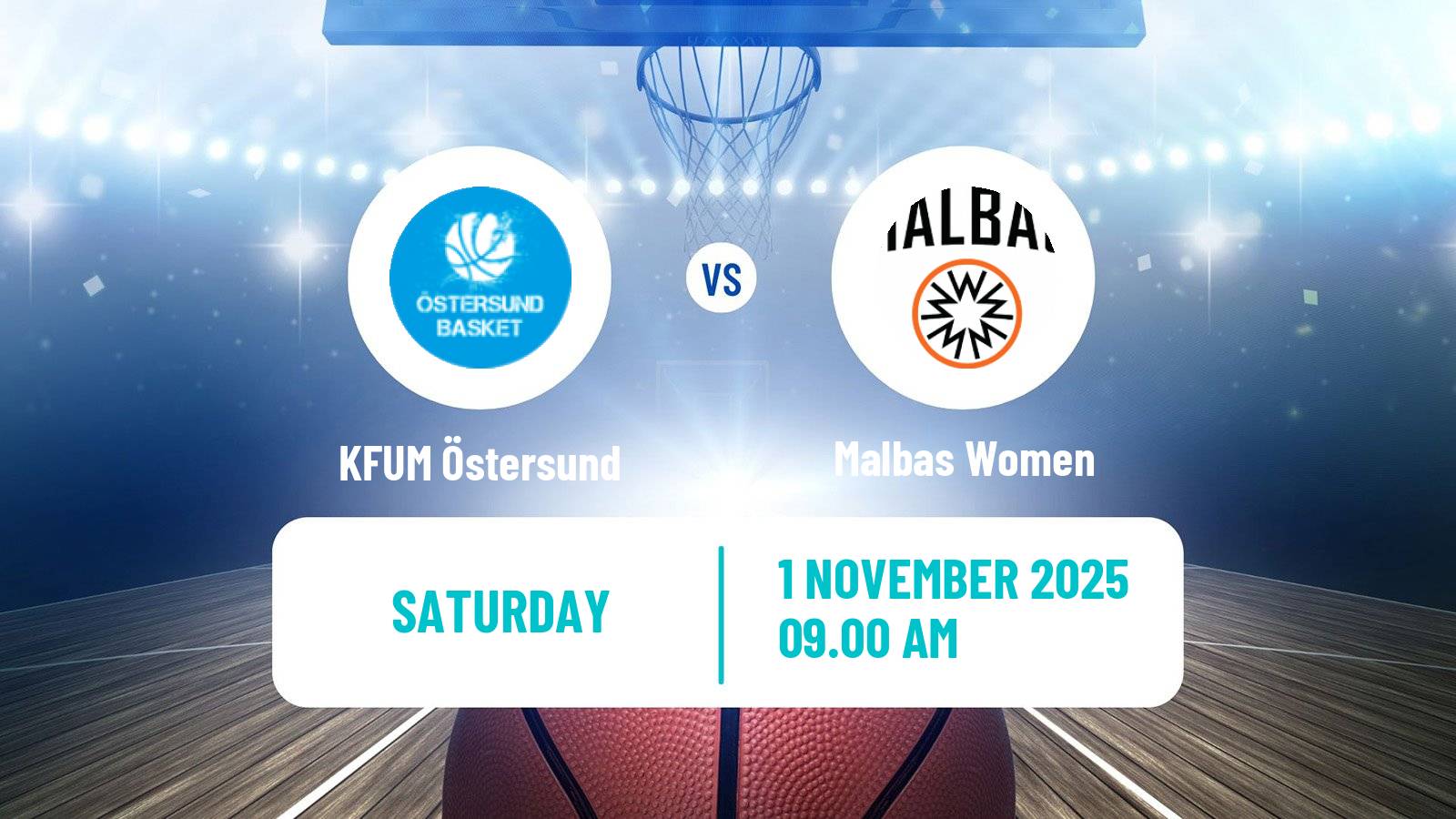 Basketball Swedish Basketligan Women KFUM Östersund - Malbas