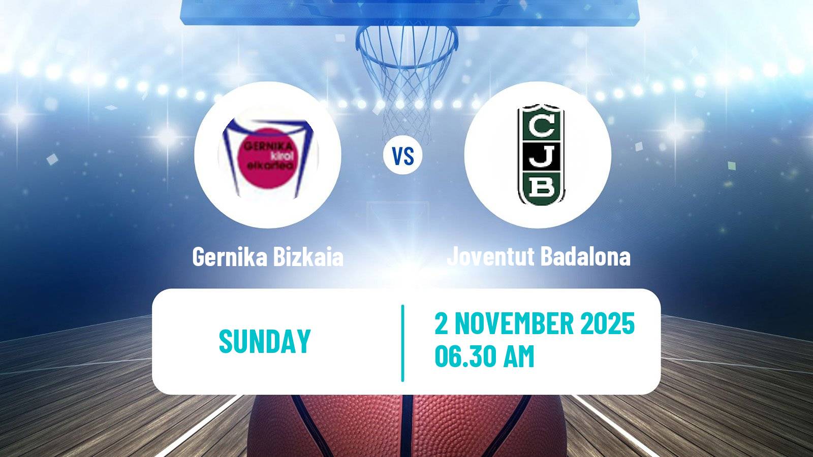 Basketball Spanish Liga Femenina Basketball Gernika Bizkaia - Joventut Badalona