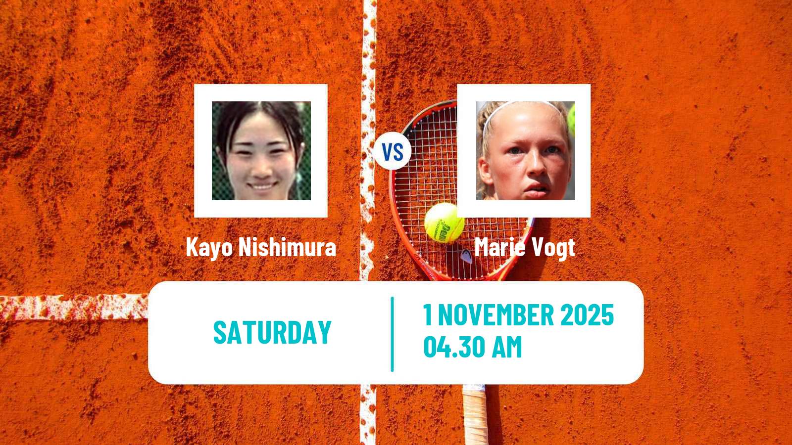 Tennis ITF W15 Monastir 37 Women Kayo Nishimura - Marie Vogt