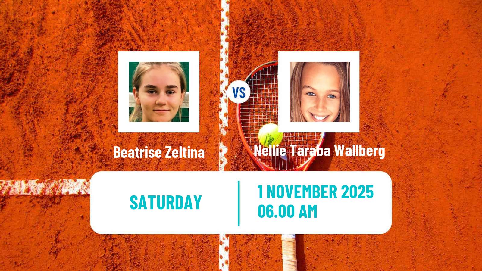 Tennis ITF W15 Taby Women Beatrise Zeltina - Nellie Taraba Wallberg