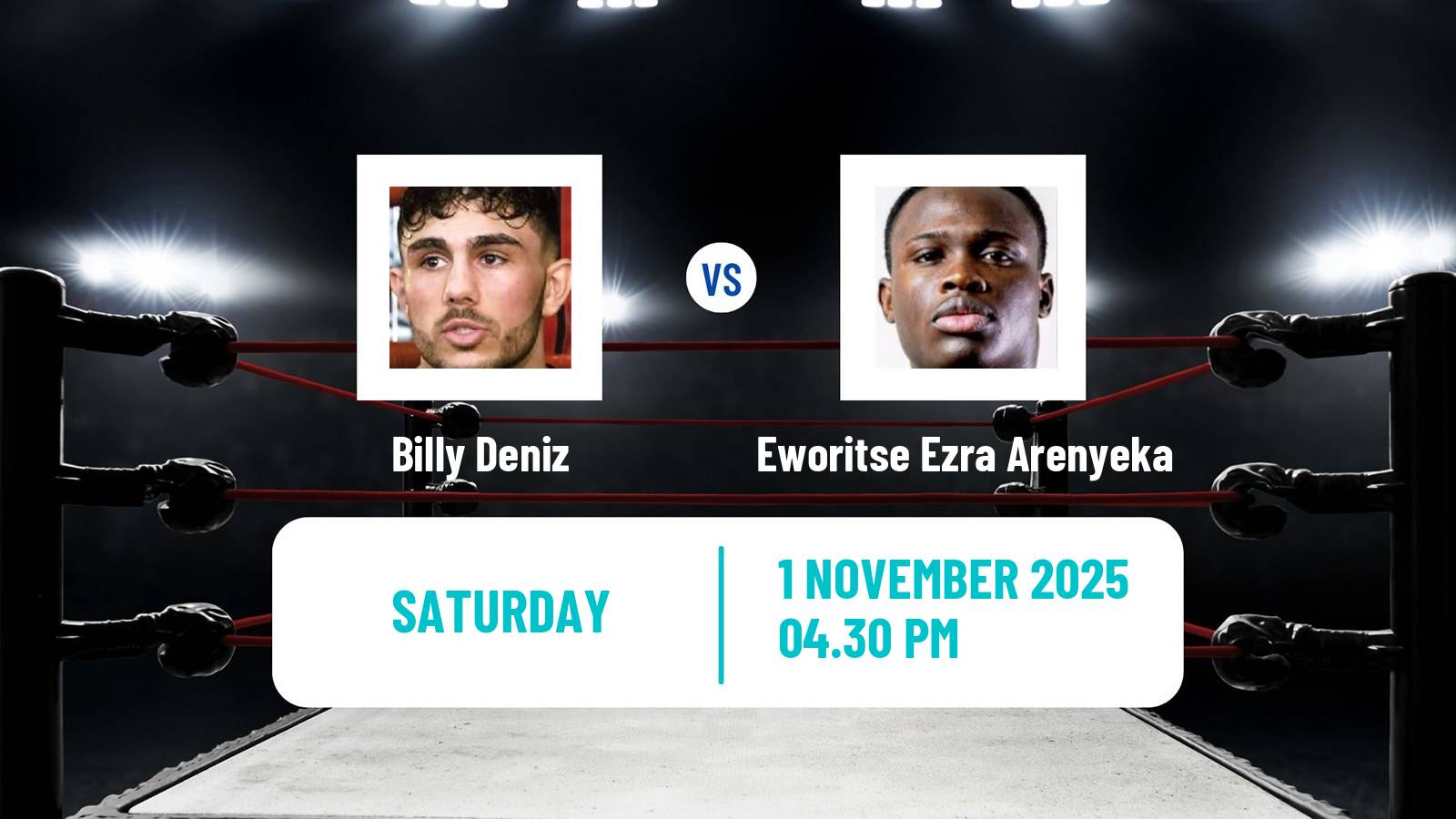 Boxing Light Heavyweight Men Others Matches Billy Deniz - Eworitse Ezra Arenyeka