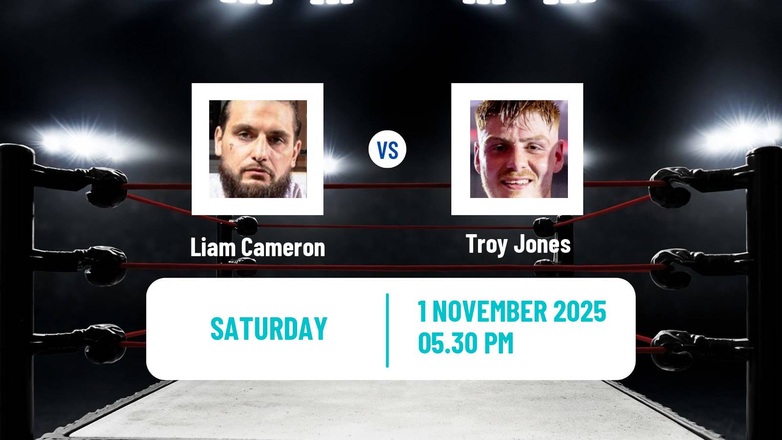 Boxing Light Heavyweight Men Others Matches Liam Cameron - Troy Jones