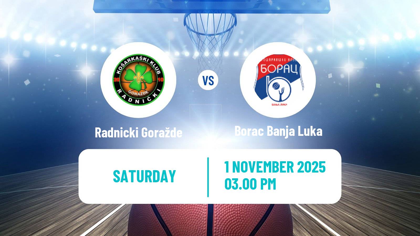 Basketball Bosnian Prvenstvo Basketball Radnicki Goražde - Borac Banja Luka