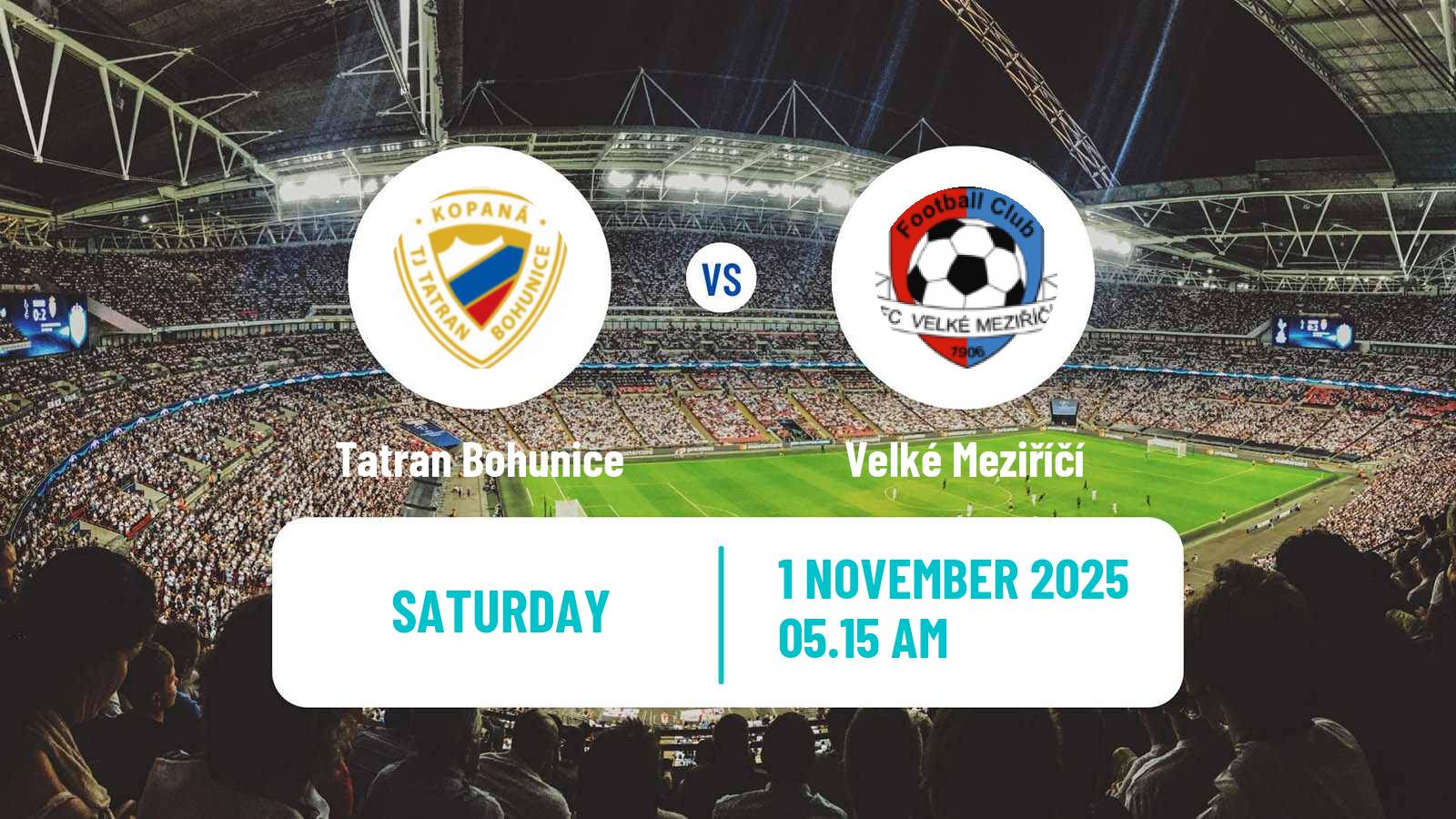 Football Czech Division D Tatran Bohunice - Velké Meziříčí