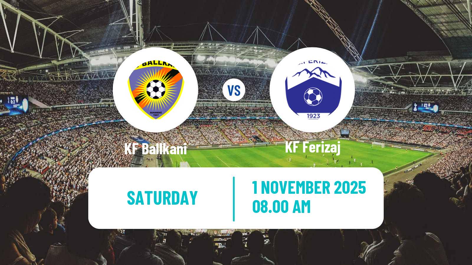 Football Kosovo Superliga Ballkani - Ferizaj
