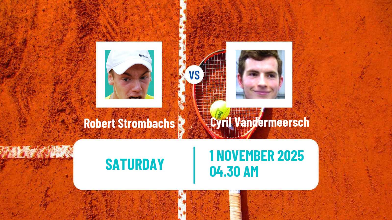 Tennis ITF M15 Monastir 41 Men Robert Strombachs - Cyril Vandermeersch
