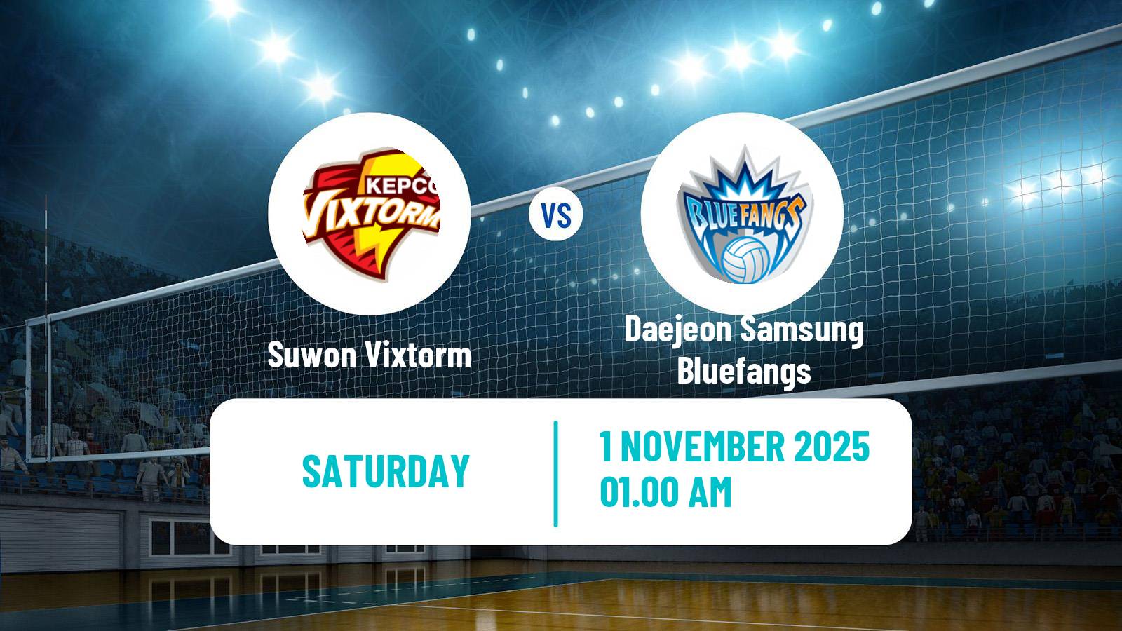 Volleyball South Korean V-League Suwon Vixtorm - Daejeon Samsung Bluefangs