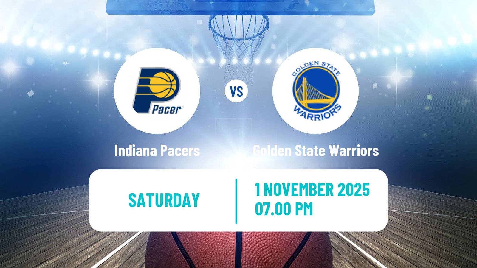 Basketball NBA Indiana Pacers - Golden State Warriors
