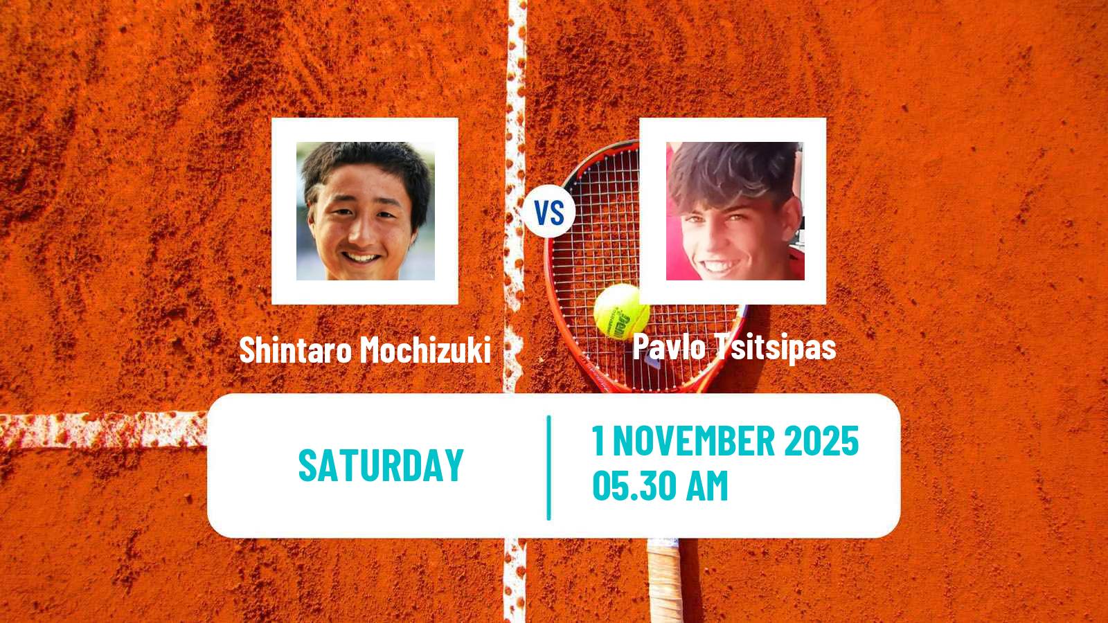 Tennis ATP Athens Shintaro Mochizuki - Pavlo Tsitsipas