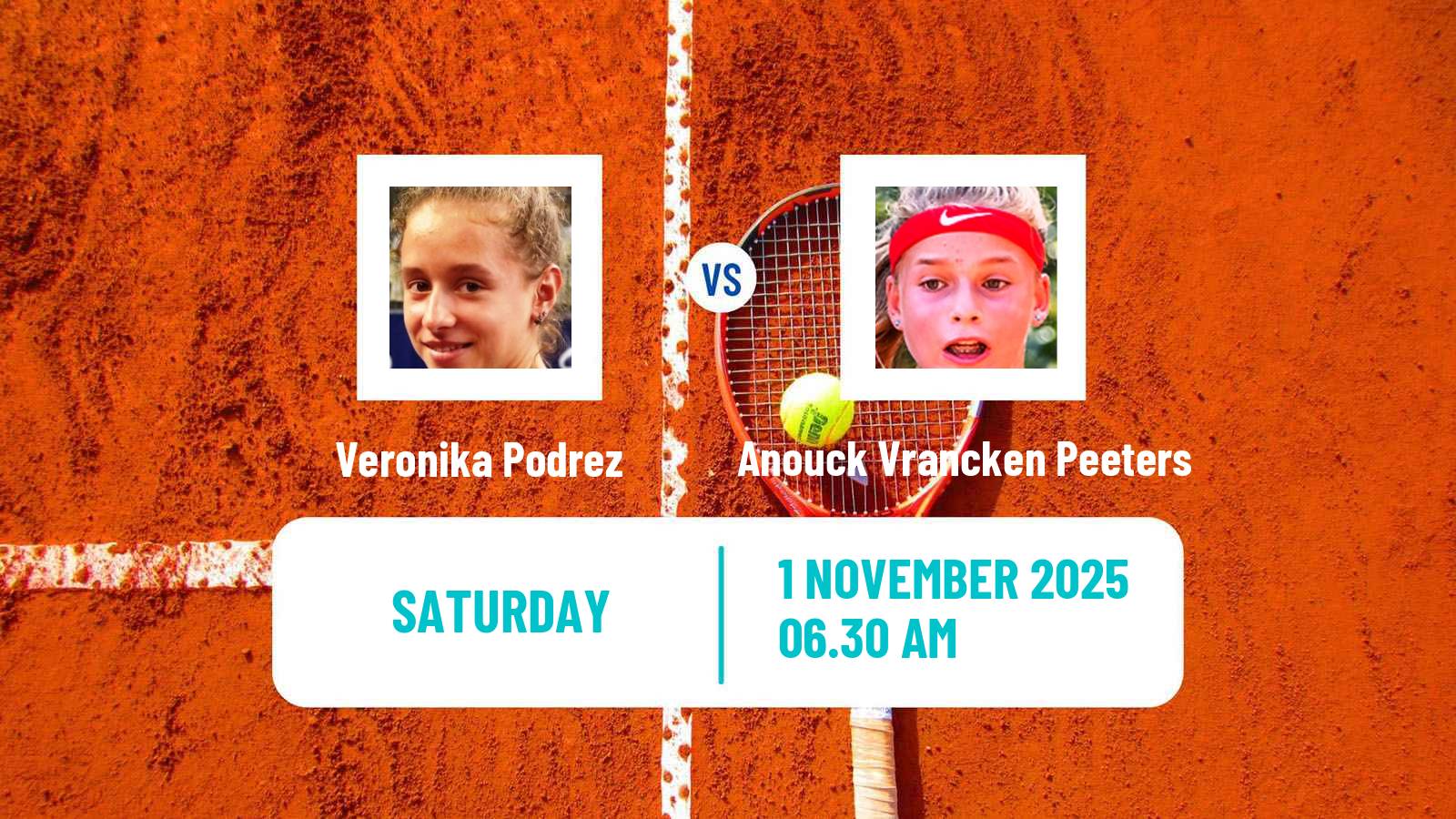 Tennis ITF W35 Villeneuve D Ascq Women Veronika Podrez - Anouck Vrancken Peeters