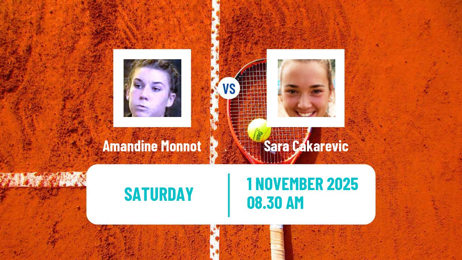 Tennis ITF W35 Villeneuve D Ascq Women Amandine Monnot - Sara Cakarevic