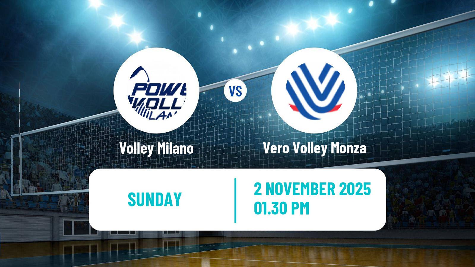Volleyball Italian SuperLega Volleyball Volley Milano - Vero Volley Monza