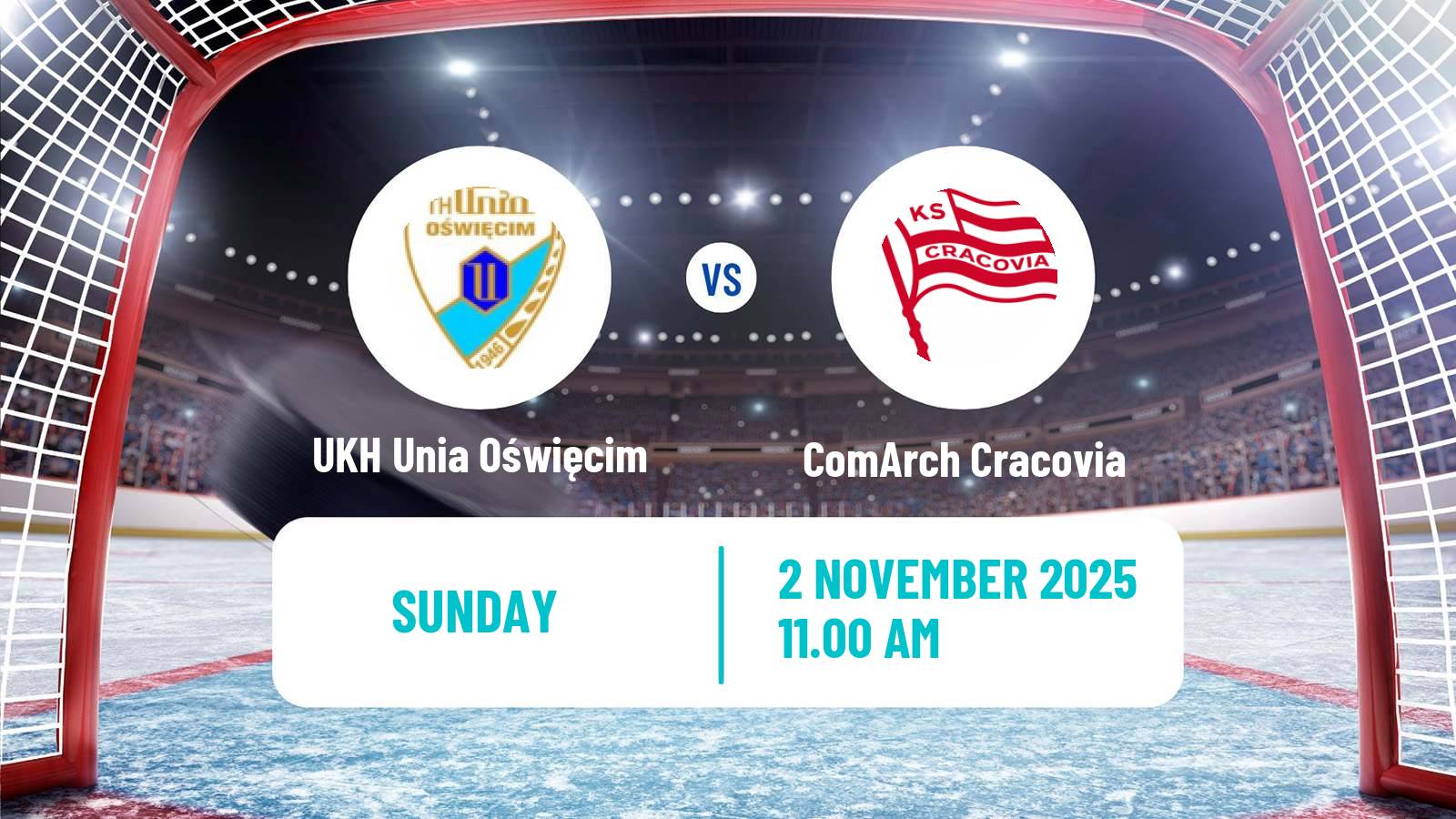 Hockey Polska Liga Hokejowa UKH Unia Oświęcim - ComArch Cracovia