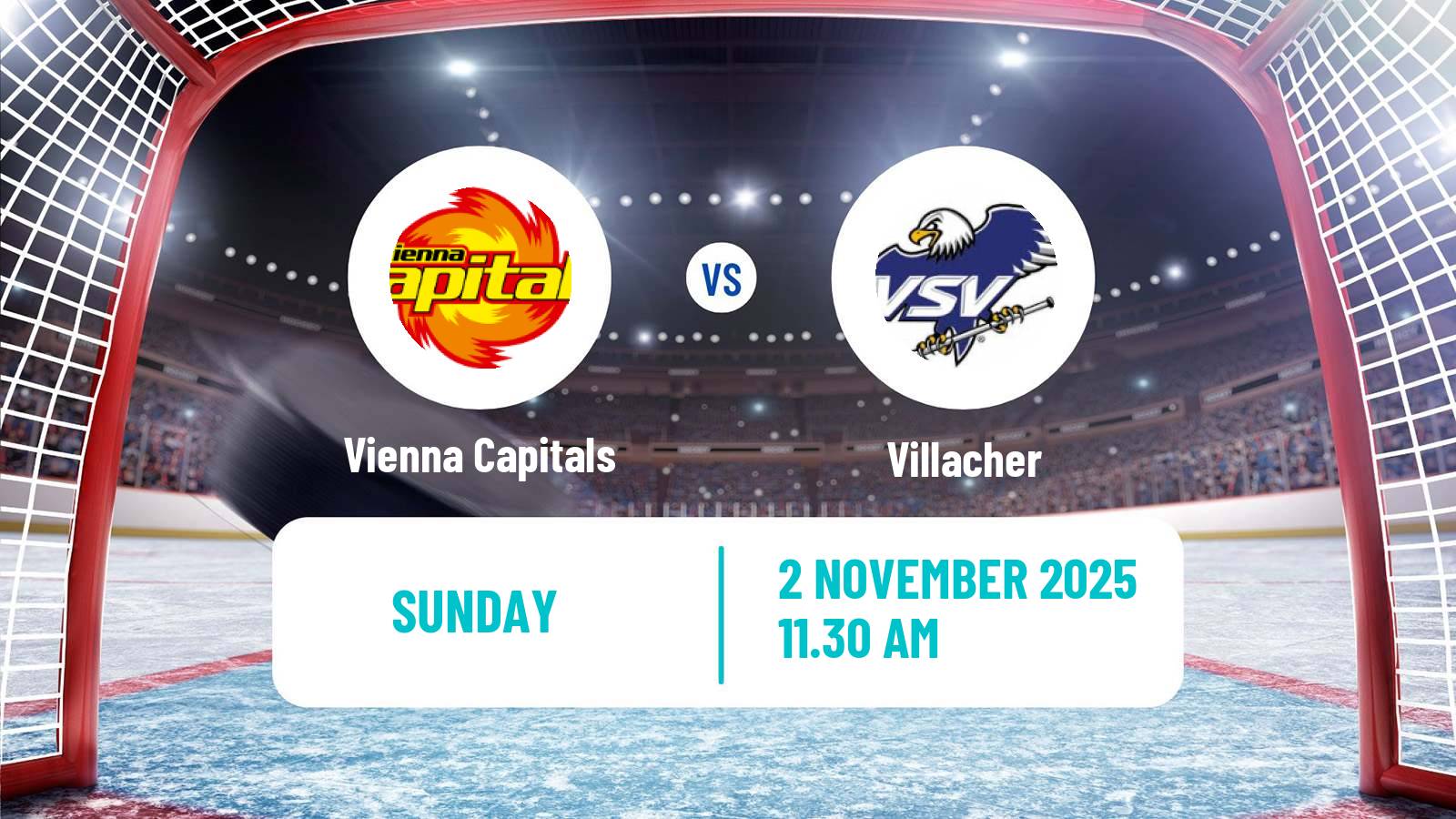 Hockey Austrian Ice Hockey League Vienna Capitals - Villacher