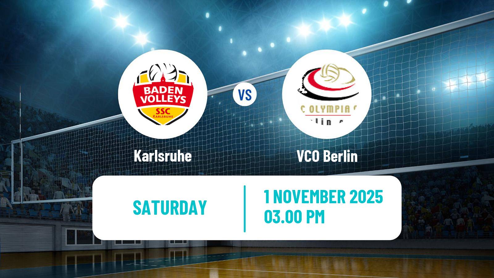 Volleyball German Bundesliga Volleyball Karlsruhe - VCO Berlin