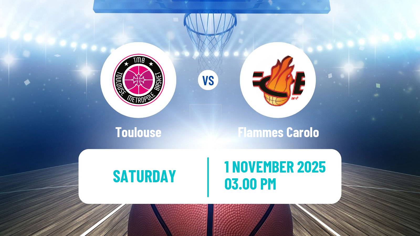 Basketball French LFB Toulouse - Flammes Carolo