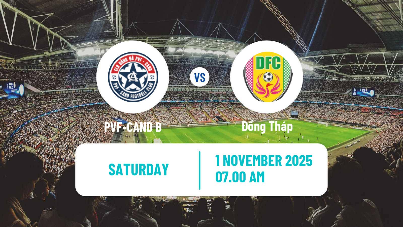 Football Vietnamese V League 2 PVF-CAND B - Đồng Tháp