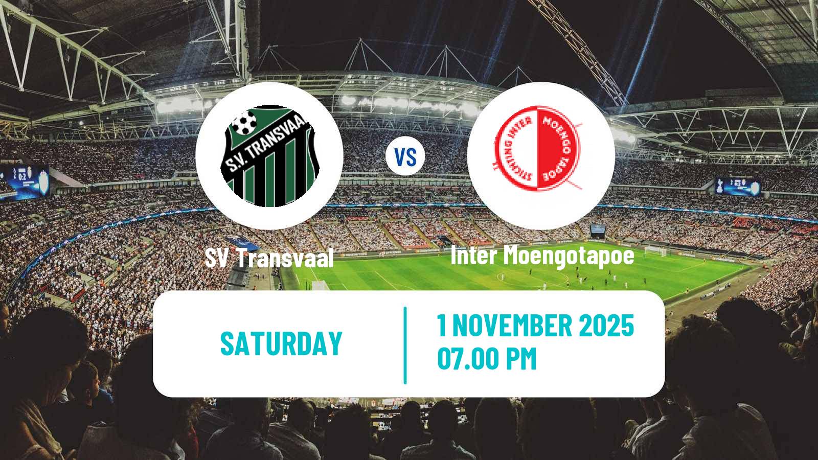 Football Suriname Major League Transvaal - Inter Moengotapoe