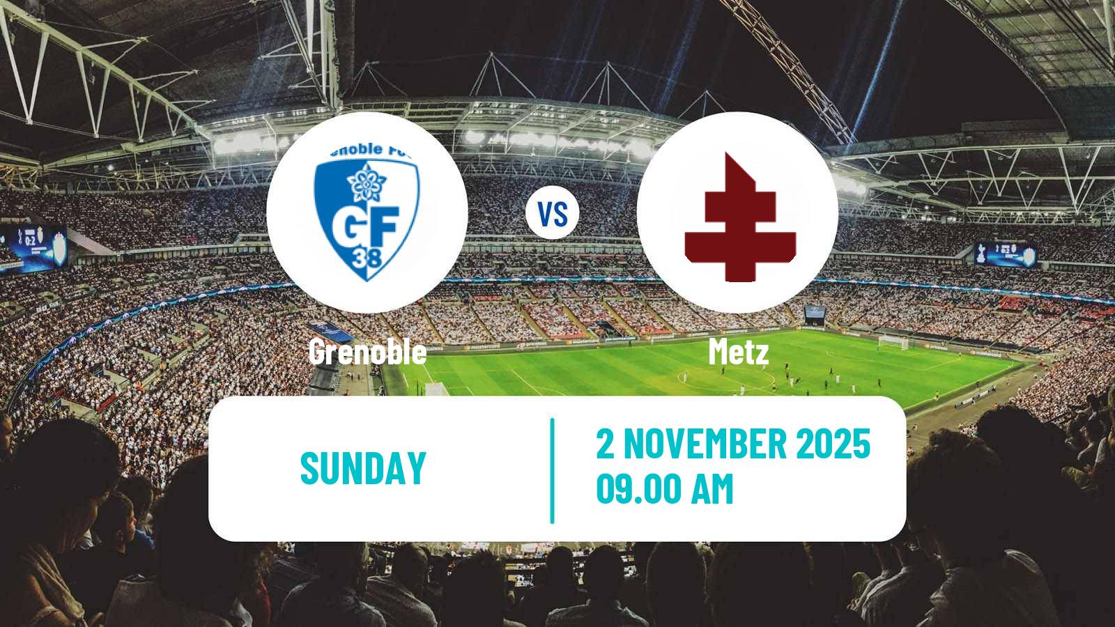 Football French Division 2 Women Grenoble - Metz