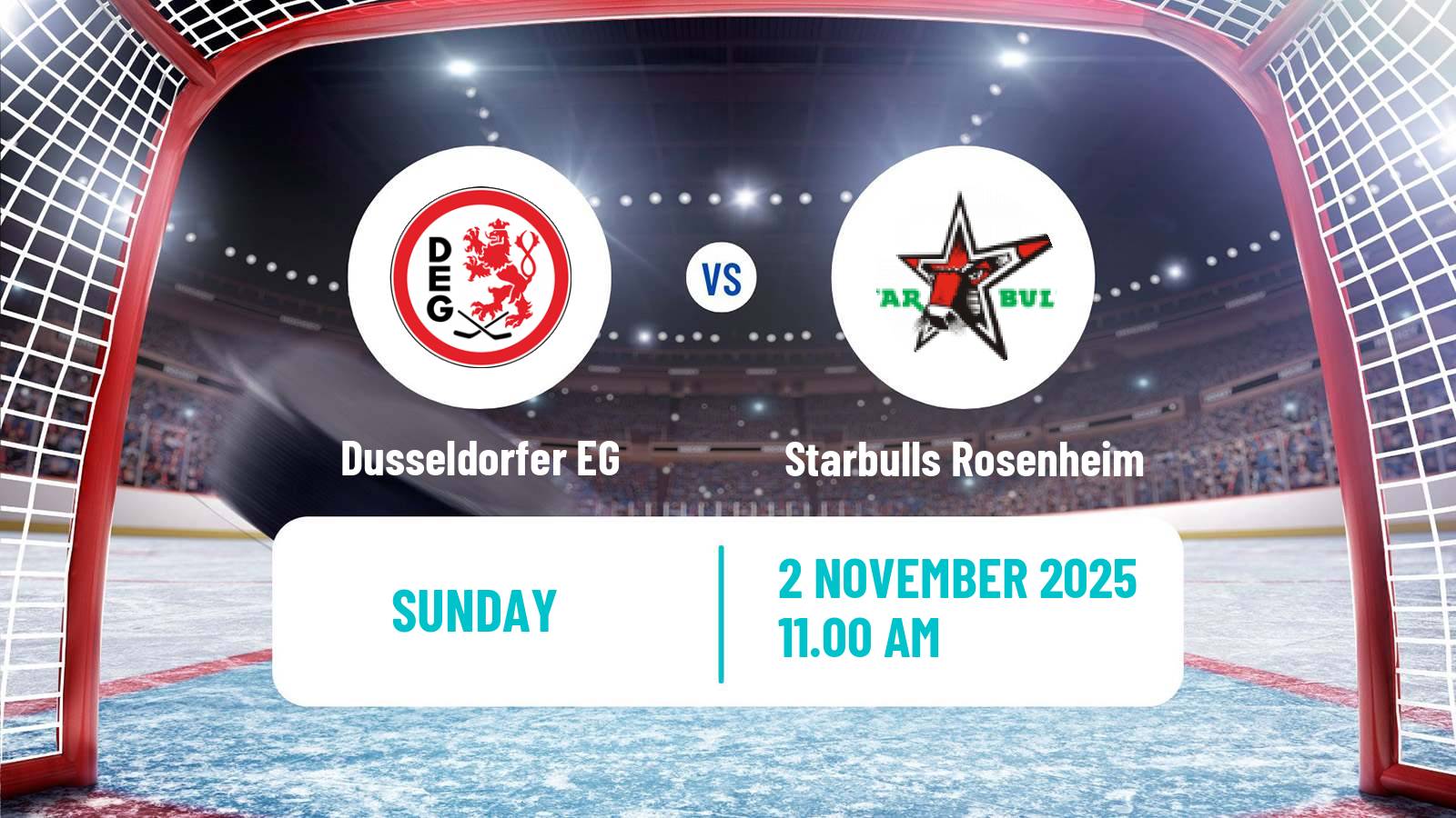 Hockey German DEL2 Dusseldorfer EG - Starbulls Rosenheim