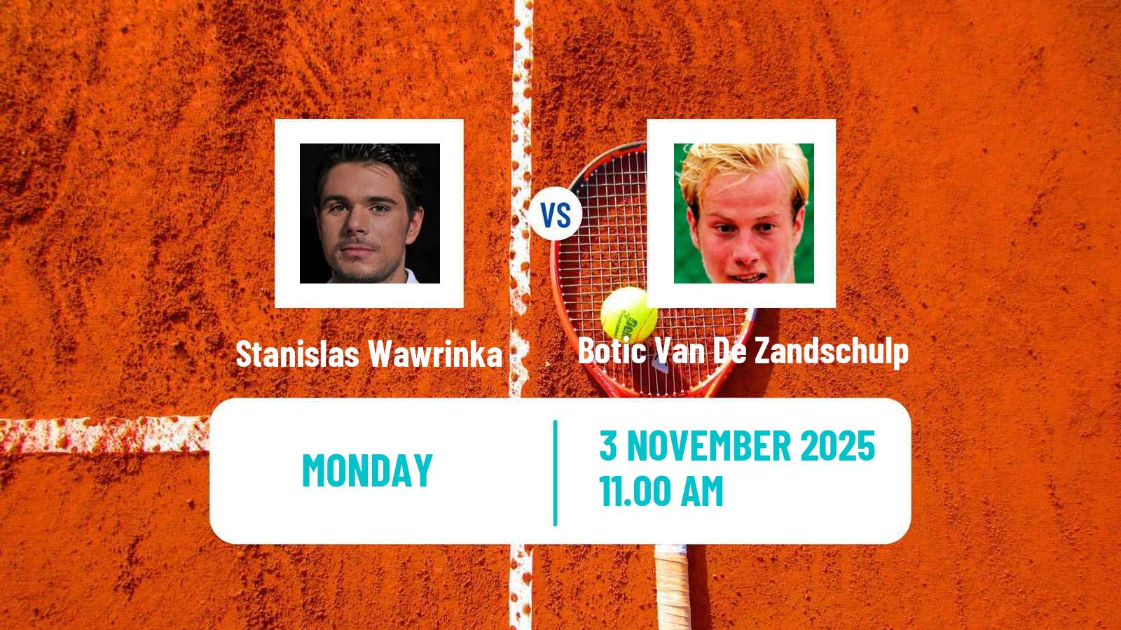 Tennis ATP Athens Stanislas Wawrinka - Botic Van De Zandschulp