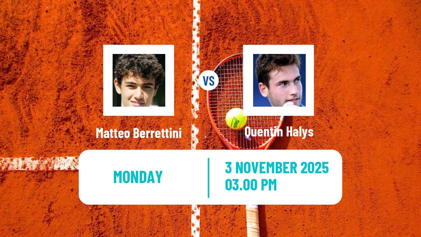 Tennis ATP Metz Matteo Berrettini - Quentin Halys