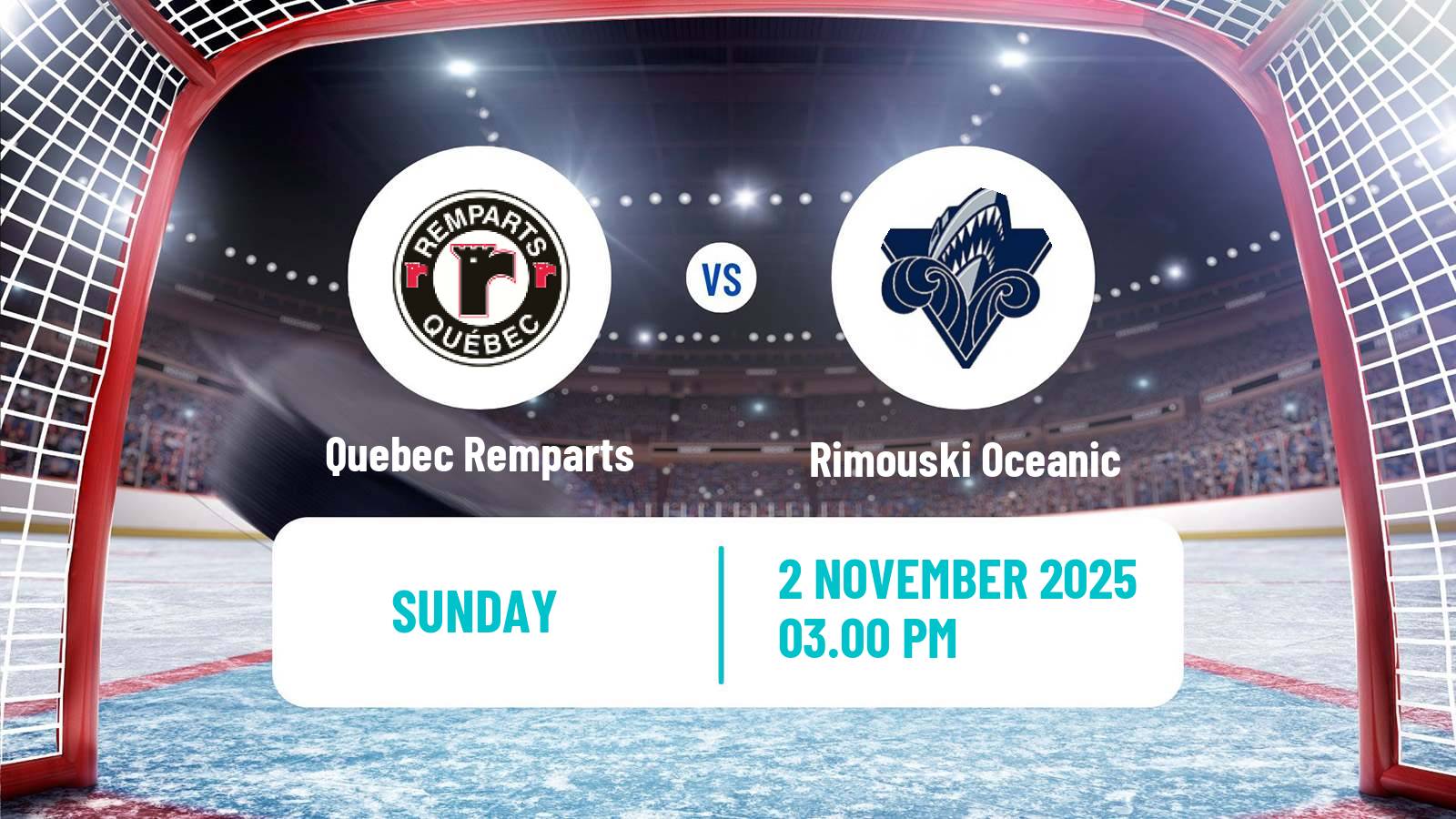 Hockey QMJHL Quebec Remparts - Rimouski Oceanic