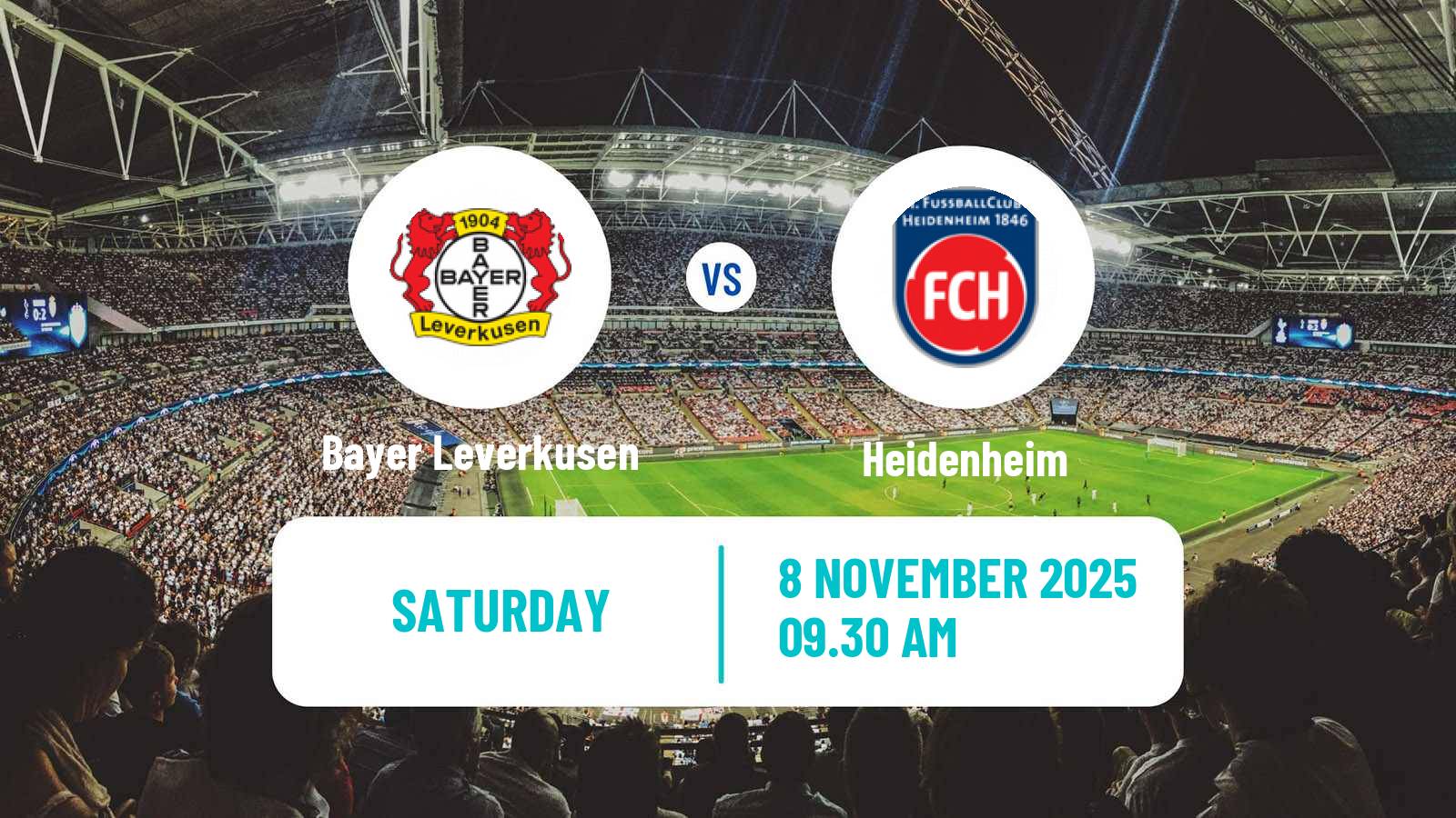 Football German Bundesliga Bayer Leverkusen - Heidenheim