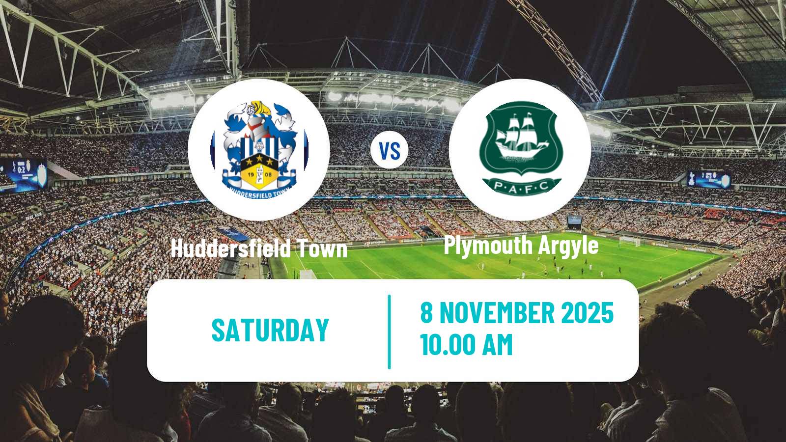 Football English League One Huddersfield Town - Plymouth Argyle