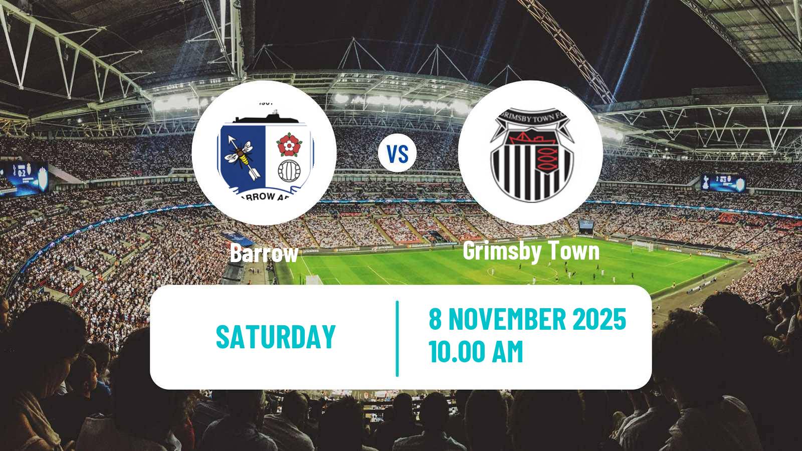 Football English League Two Barrow - Grimsby Town