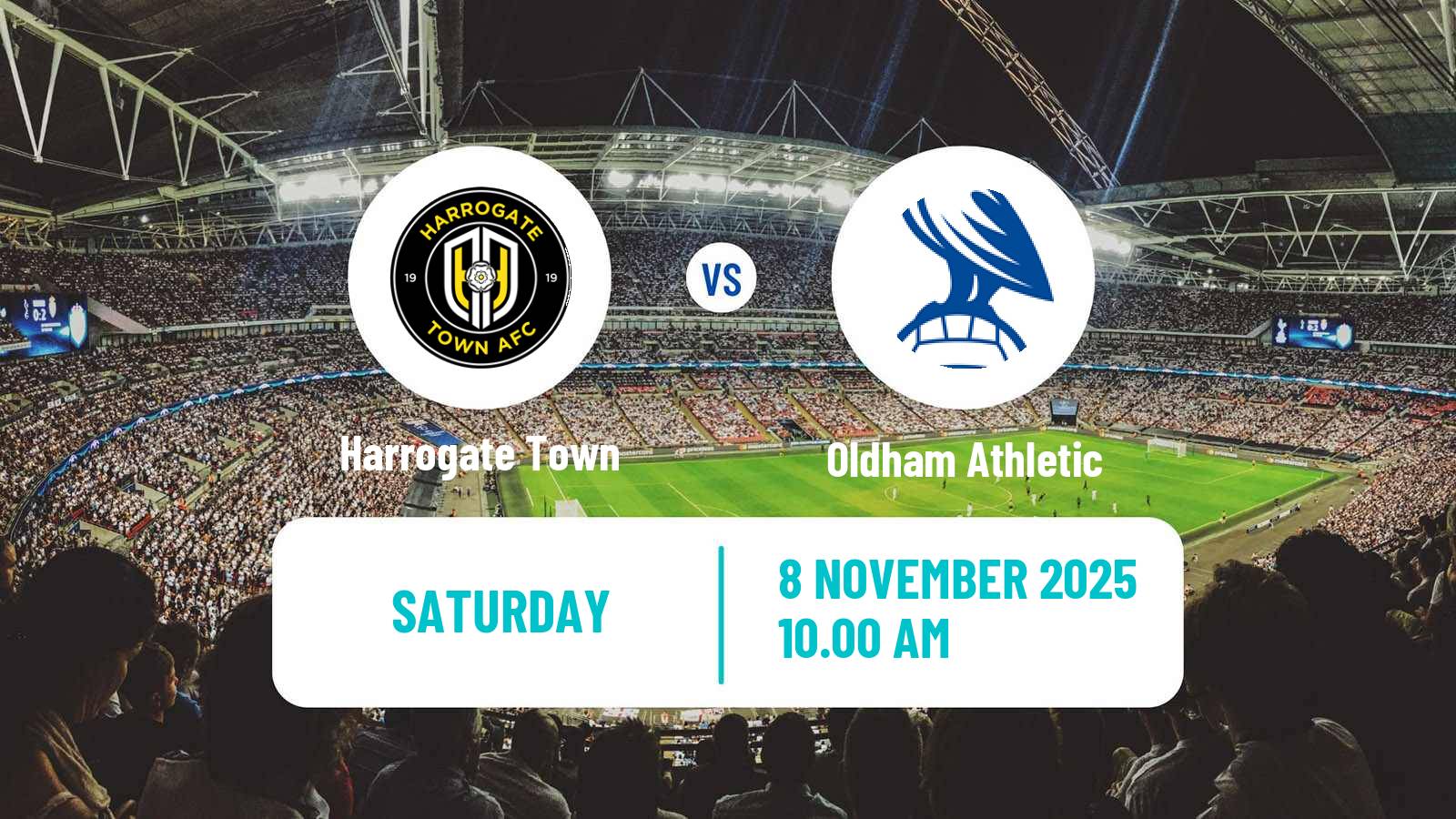 Football English League Two Harrogate Town - Oldham Athletic