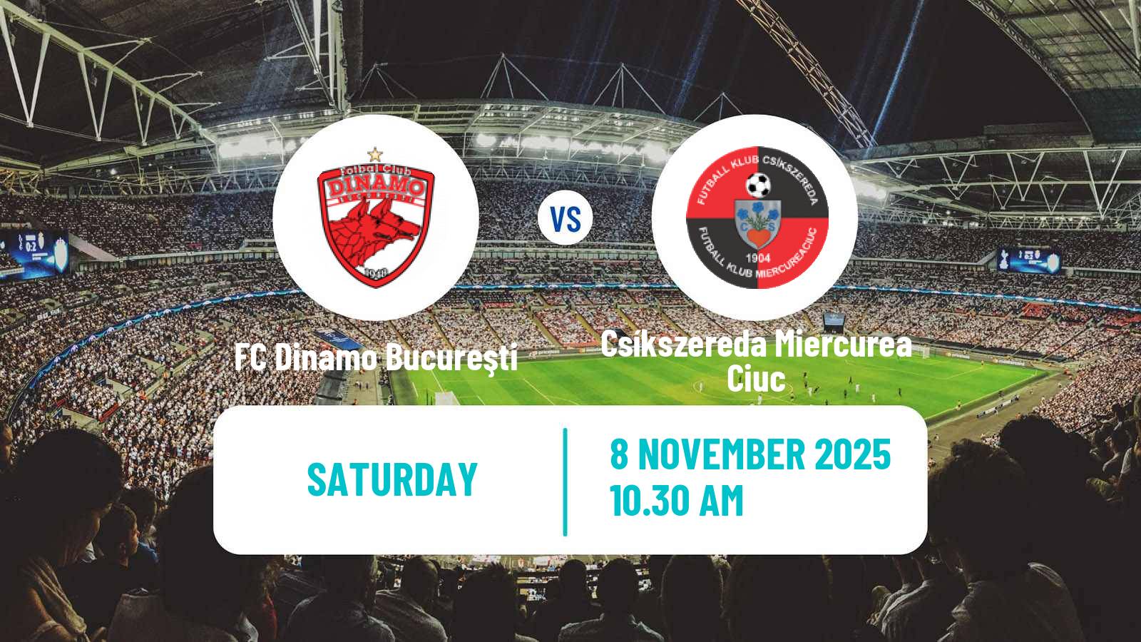 Football Romanian Liga 1 FC Dinamo Bucureşti - Csíkszereda Miercurea Ciuc