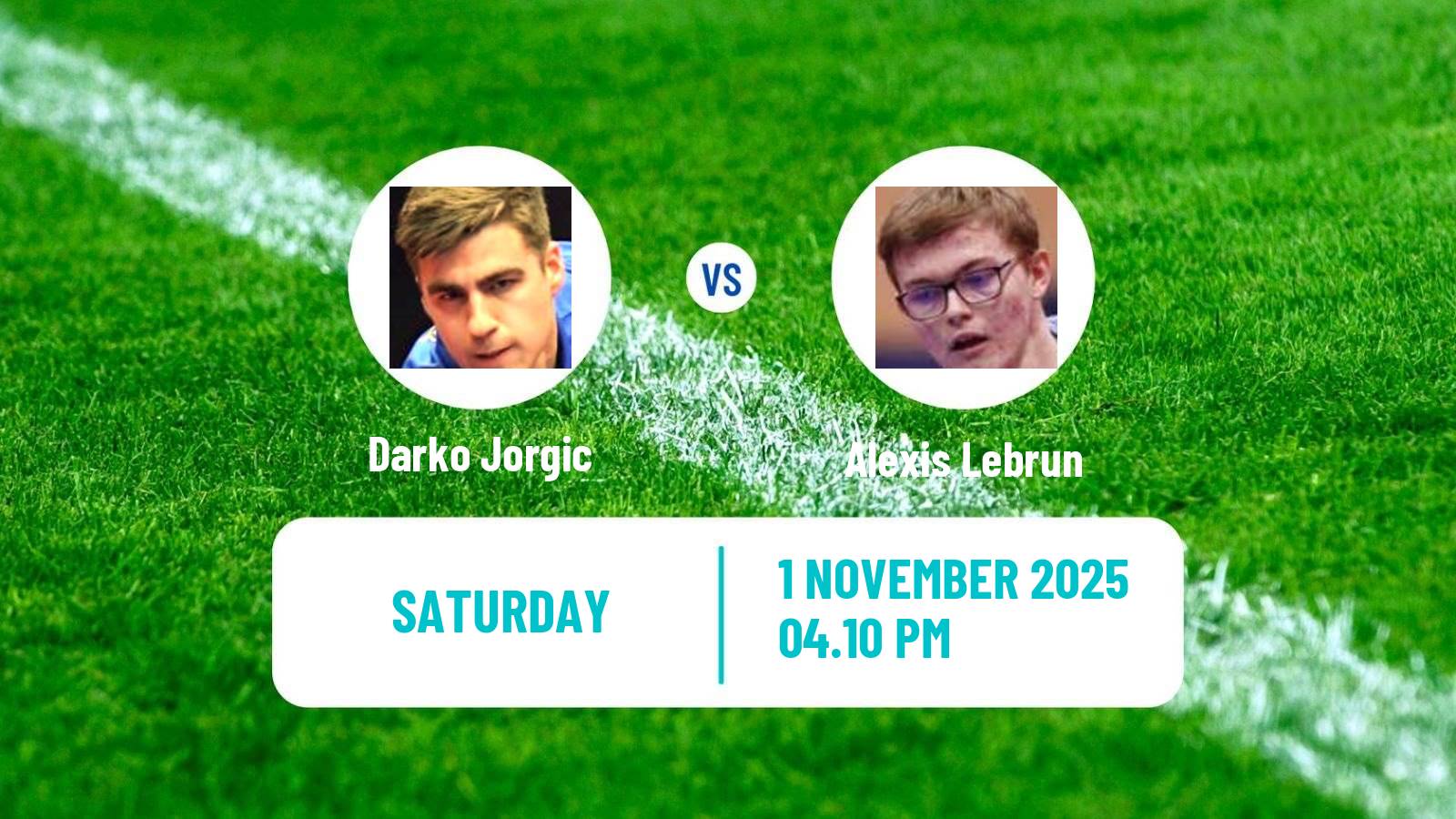 Table tennis Wtt Champions Montpellier Men Darko Jorgic - Alexis Lebrun