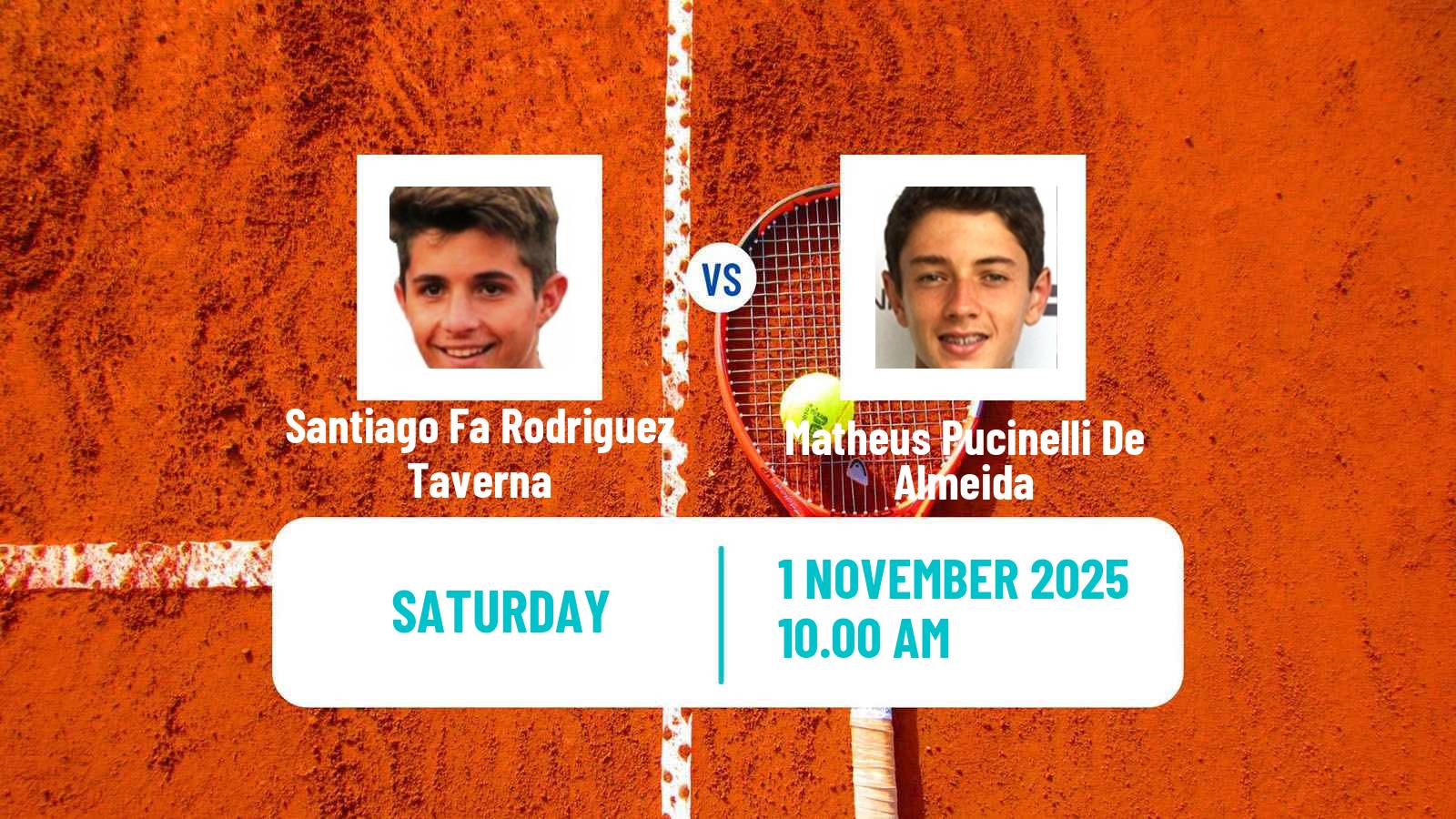 Tennis ITF M25 Lajeado Men Santiago Fa Rodriguez Taverna - Matheus Pucinelli De Almeida