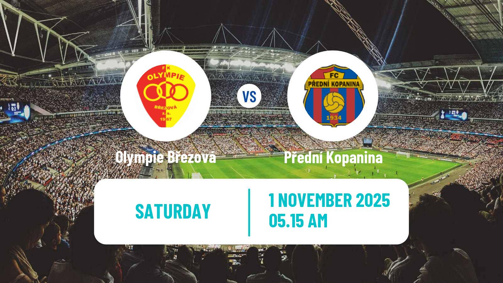Football Czech Division B Olympie Březová - Přední Kopanina